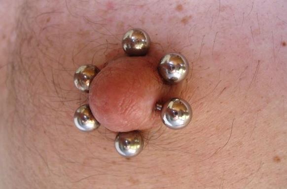 Nipple Piercing Male 2