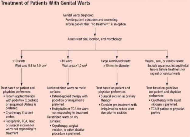 genital warts treatment plan