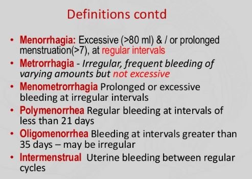 Metrorrhagia - Definition, What is?, ICD 9, Treatment, Causes, Symptoms